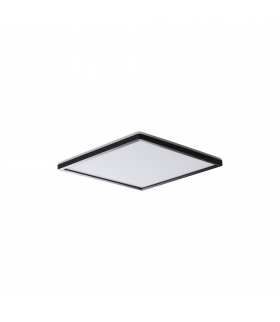 Plafoniera LED AZPO 12,3W CCT L B IP54 kwadratowa czarna zmienna barwa świecenia