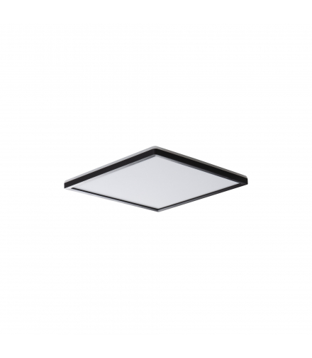 Plafoniera LED AZPO 12,3W CCT L B IP54 kwadratowa czarna zmienna barwa świecenia