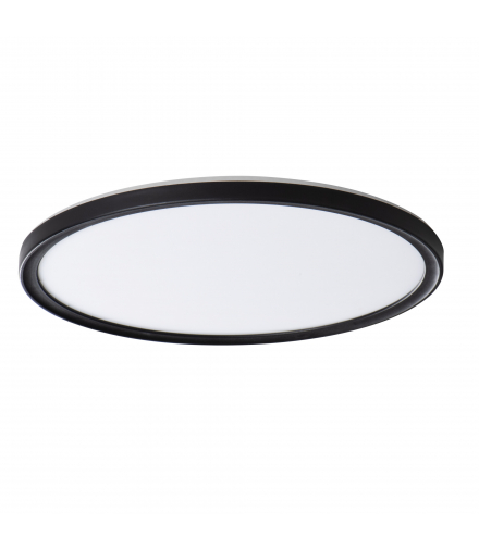 Plafoniera LED AZPO 22W CCT O B IP54 okrągła czarna zmienna barwa świecenia