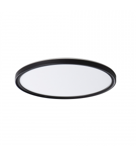 Plafoniera LED AZPO 18,5W CCT O B IP54 okrągła czarna zmienna barwa świecenia