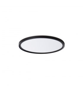 Plafoniera LED AZPO 11,8W CCT O B IP54 okrągła czarna zmienna barwa świecenia