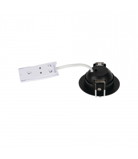 Oprawa typu downlight FIZU CCT B 4W czarna zmienna barwa regulacja kąta świecienia
