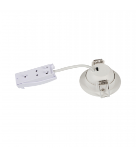 Oprawa typu downlight FIZU CCT W 4W biała zmienna barwa regulacja kąta świecenia