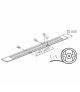 Taśma LED LCOB 14W/M 24V IP00 CW barwa zimna 5m