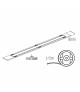 Taśma LED LCOB FREE CUT 12V 12W/M IP00 WW barwa ciepła 5m