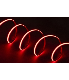 Taśma LED STRIP LCOB 24V 10,5W/M IP00 R barwa czerwona 5m