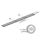 Taśma LED STRIP LCOB 24V 10,5W/M IP00 R barwa czerwona 5m