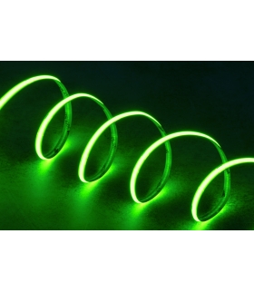 Taśma LED STRIP LCOB 24V 10,5W/M IP00 G barwa zielona 5m