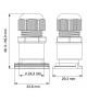 Przepust kablowy TEKNO IP65 GLAND szary