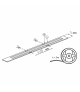 Taśma LED LCOB SLIM 8W/M 24V IP00 WW barwa ciepła 5m