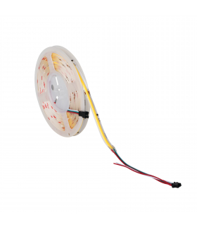 Taśma LED LCOB DIGITAL 11W/M 24V IP00 WW barwa ciepła 5m