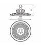 Oprawa LED high bay HB PRO AIO M200W regulowana moc i barwa IP65