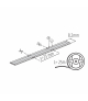 Taśma LED LCOB 12V 3W/M IP65 WW barwa ciepła 25m