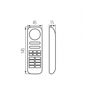 Pilot do taśm LED CTRL 12/24V REMOTE N 8 RGBW CCT biały