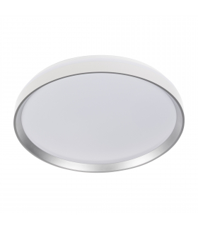 Plafoniera LED z pilotem LIXAN XL CCTDIM W/SR ściemnialna zmienna barwa światła biała srebrna