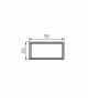 Ramka ADAPTER ADTR SKY-V 3060 G-BR złoty brązowy