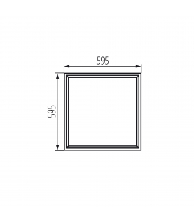 Ramka ADAPTER ADTR SKY-V 6060 B czarna