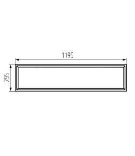 Ramka ADAPTER ADTR SKY-V 30120 B czarna