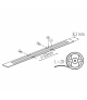 Taśma LED LCOB 8W/M 24V IP65 NW barwa neutralna 5m
