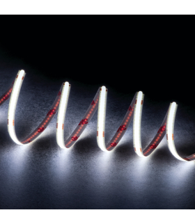 Taśma LED LCOBB 8W/M 24V IP65 CW barwa zimna 25m