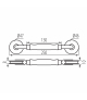ROLKA DO LED ROLLER 8/10MM BL niebieska