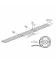 Taśma LED LCOBB 10W/M 12V IP00 EW barwa extra ciepła 25m