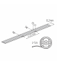 Taśma LED LCOB 10W/M 12V IP65 EW barwa extra ciepła 5m