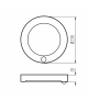 Oprawa typu downlight ERGA 10-18W CCT W z czujnikiem ruchu zmienna barwa światła biała